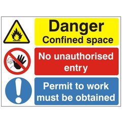 danger confined space no entry